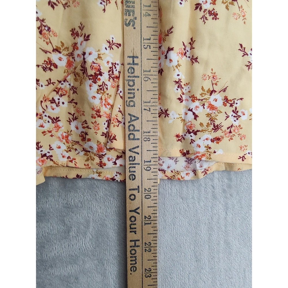 Old Navy‎ Floral Mini Skirt Bundle Of 2 Yellow Black Elastic Waist Womens XL NWT - Picture 4 of 12
